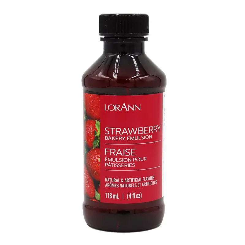 Lorann Strawberry Bakery Emulsion – Alcohol-Free, Concentrated Flavoring 1