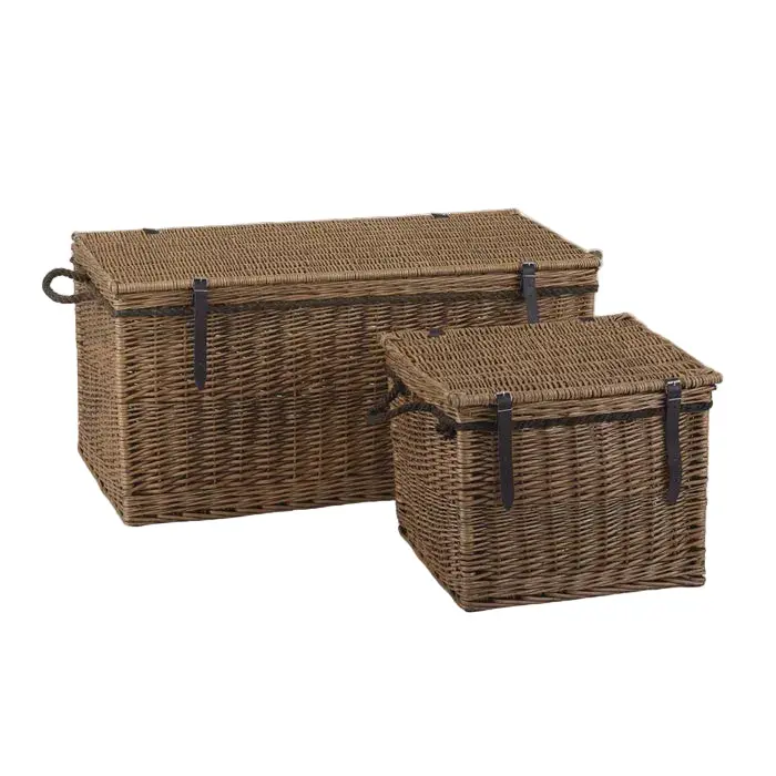 Loreto Woven Willow Storage Trunk 1
