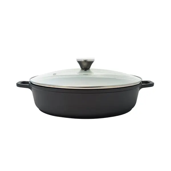 Low-Profile Slow-Cooking Casserole – 32Cm With Glass Lid, Baumalu 1