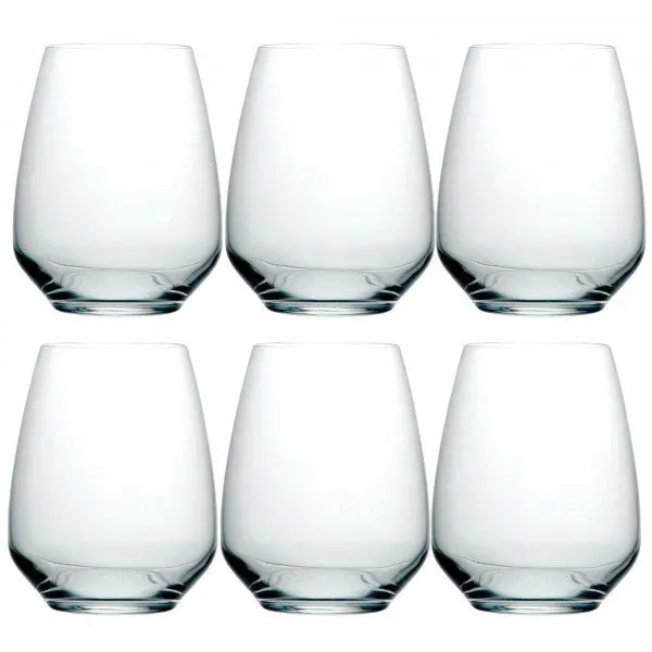 Luigi Bormioli Atelier Stemless Wine Glasses – 400Ml, Set Of 6 1