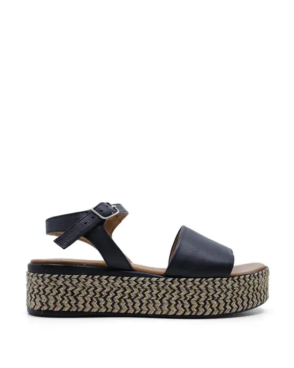 Luna Sole Florida Black Sandals – Sleek Urban-Ready Strappy Design 1