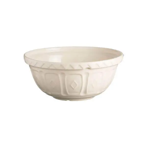 Mason Cash Colour Mix Ceramic Mixing Bowl – Cream Finish, 3.5-Quart 1