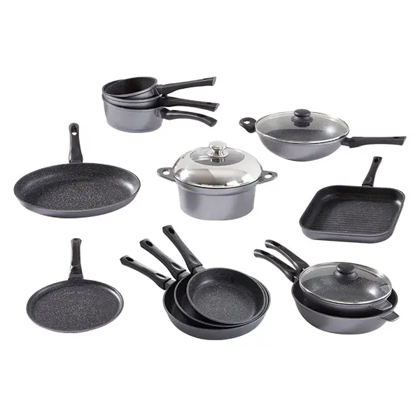 Mathon 13-Piece Stone-Coated Cookware Set – Durable Ceramic-Reinforced Range 1