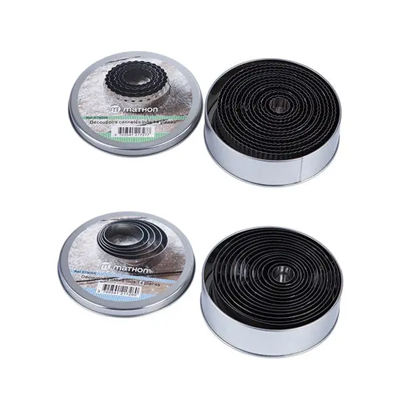Mathon 28-Piece Round Cutter Set – Smooth & Fluted – 2Cm To 11Cm Diameters 1