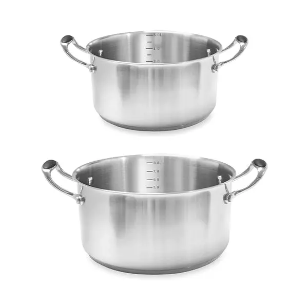 Mathon Excell'Inox Stainless Steel Dutch Pot Set (24 Cm + 28 Cm) 1
