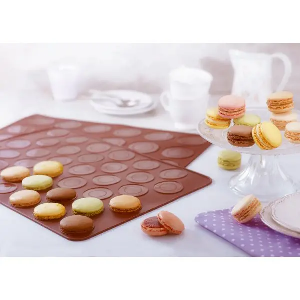 Mathon Flexi’ Silicone Macaron Mat – 36-Cavity Baking Sheet For Perfect Shells 1