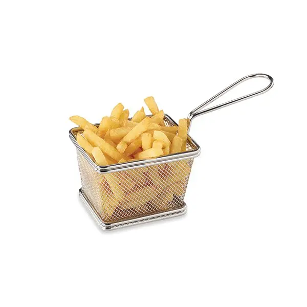 Mathon Individual Stainless Steel French Fry Basket – Compact Deep-Fry Accessory 1