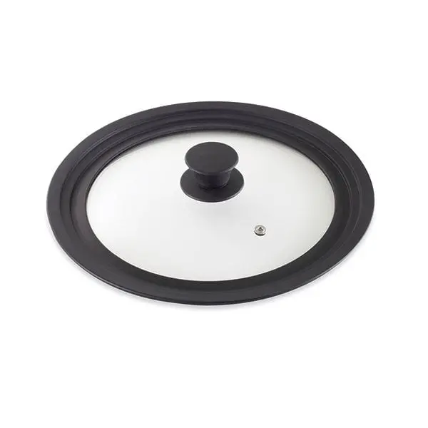 Mathon Multi-Size Glass & Silicone Lid – Fits 24, 26, And 28 Cm Pots 1