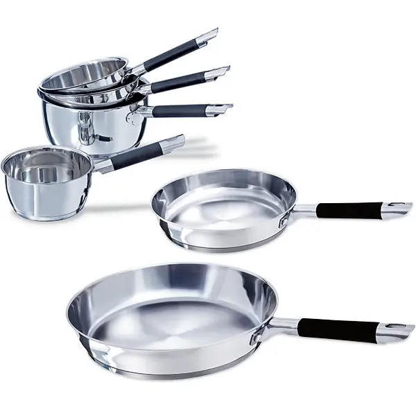 Mathon Rapid Cook Stainless Steel Cookware Set – 6-Piece 1
