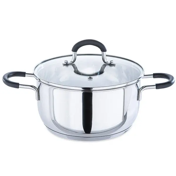 Mathon Rapid Cook Stainless Steel Saucepan With Lid – 20 Cm, 3.1 L 1