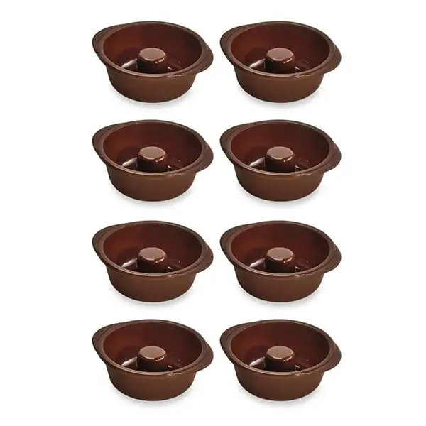 Mathon Silicone Baba & Savarin Mold Set (8 Flexible Molds) 1