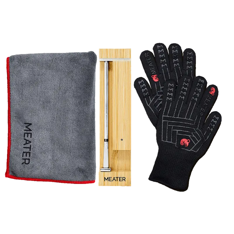 Meater Pro Smart Thermometer Kit With Bbq Mitts & Towel 1