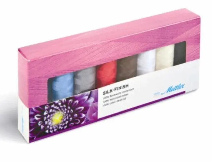 Metler Silk-Finish Cotton 50Wt – 8-Spool Set 1