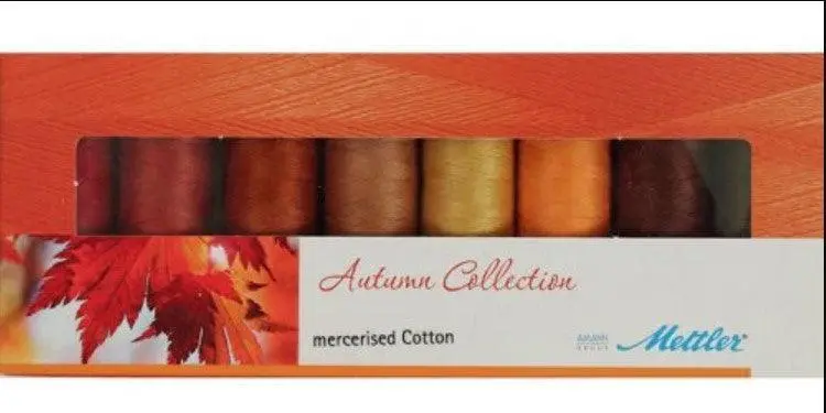 Metler Silk-Finish Cotton Autumn-Themed 18-Spool Kit 1