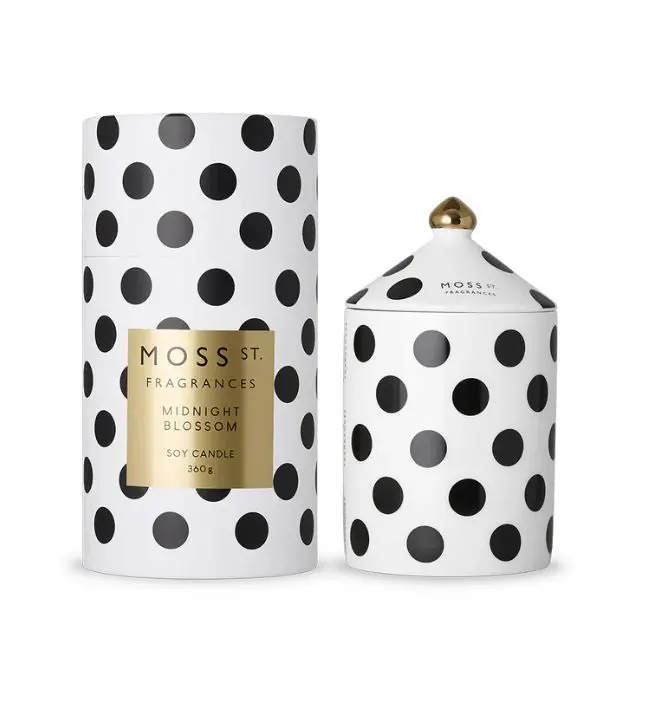 Midnight Blossom Evening Candle – 360G Luxe Ceramic Aroma Jar 1