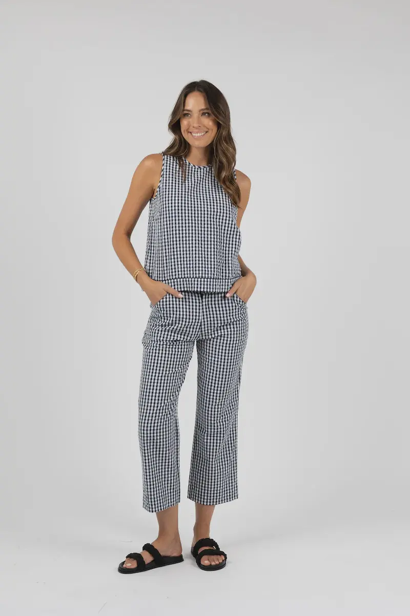Midnight White Paloma High-Waisted Trousers 1
