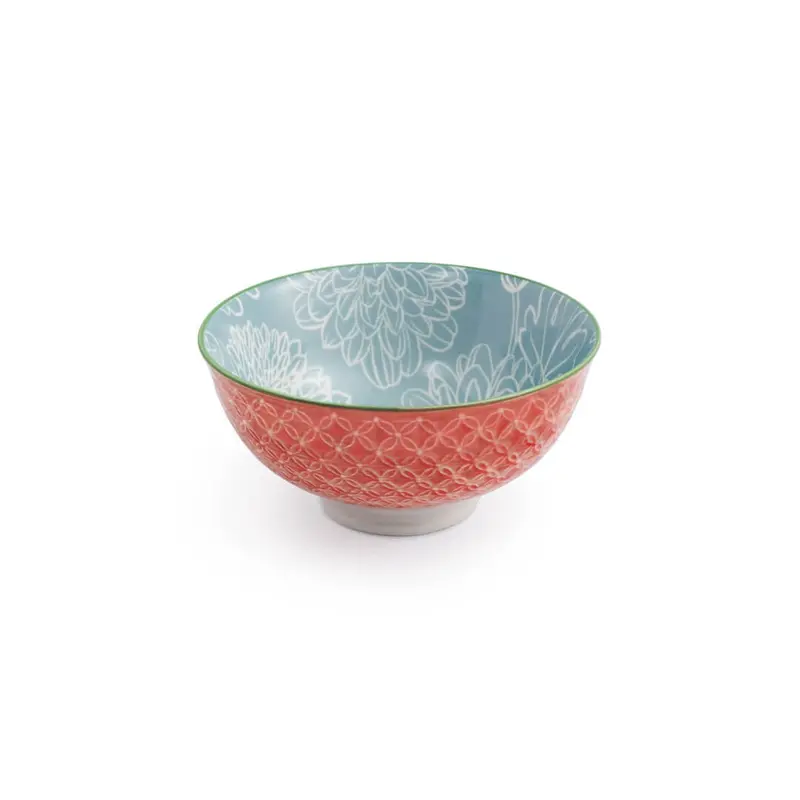 Mikasa Snack & Nibble Bowl – 12Cm Grey Floral Ceramic Dish 1
