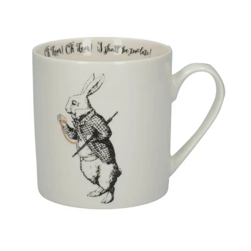 Mikasa X V&A Alice In Wonderland Mug – 350 Ml, White Rabbit Design 1