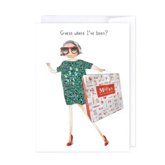 Milly’S ‘Guess Where I’Ve Been’ Greeting Card 1