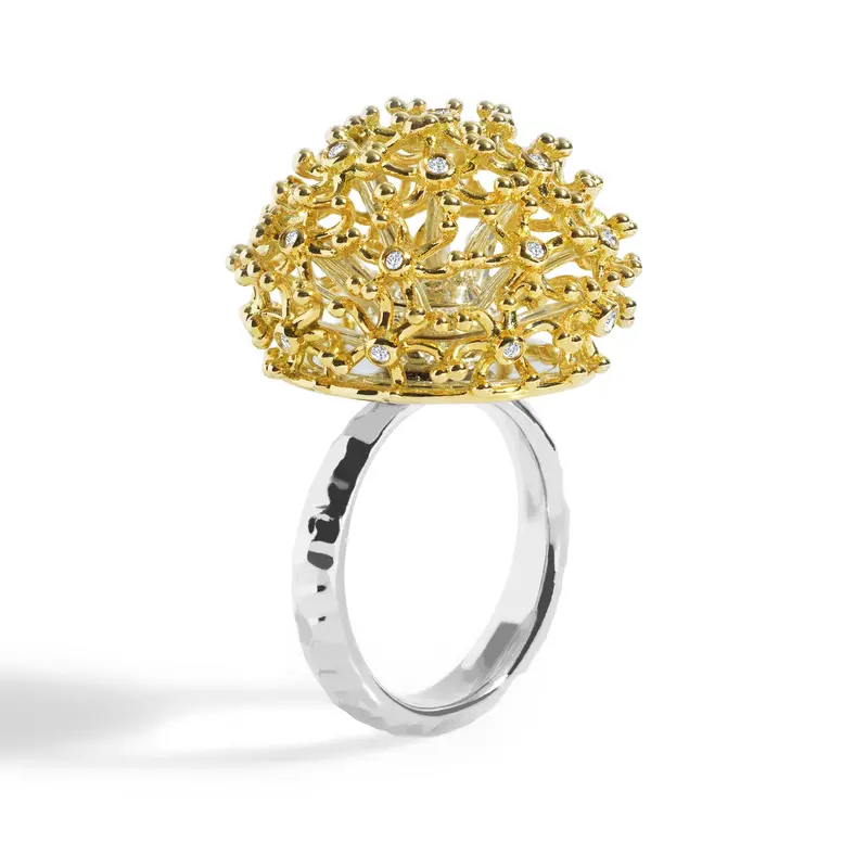 Minimalist Dandelion Diamond Band 1