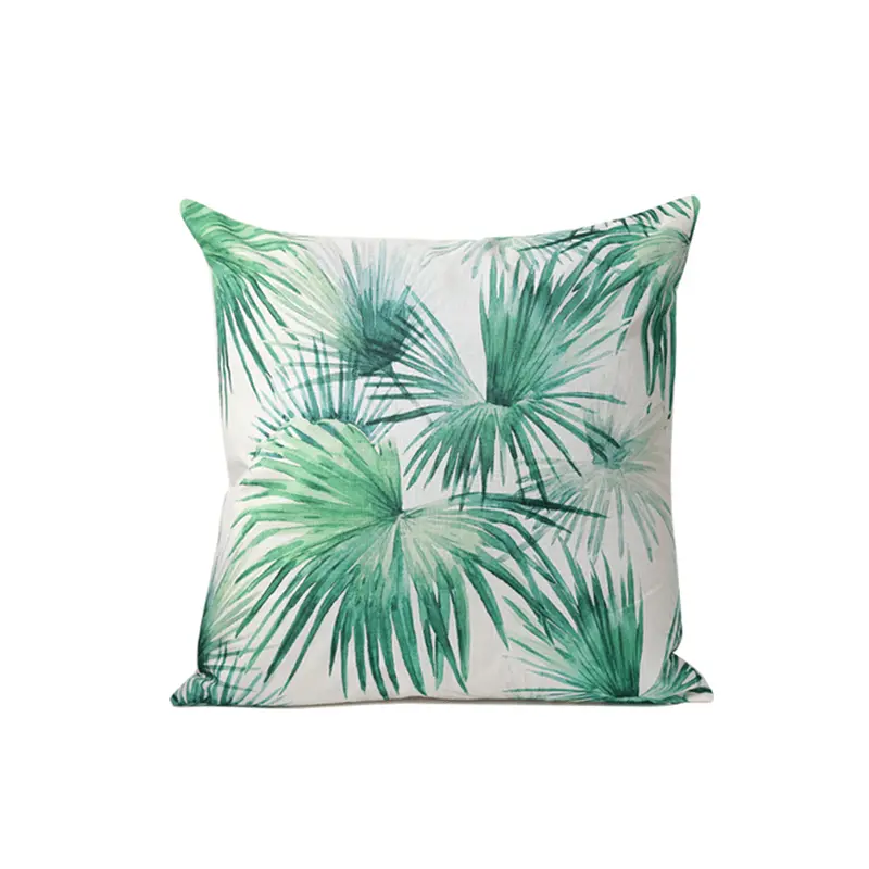 Miri Palmera Tropical Print Floor Pillow Cover 1