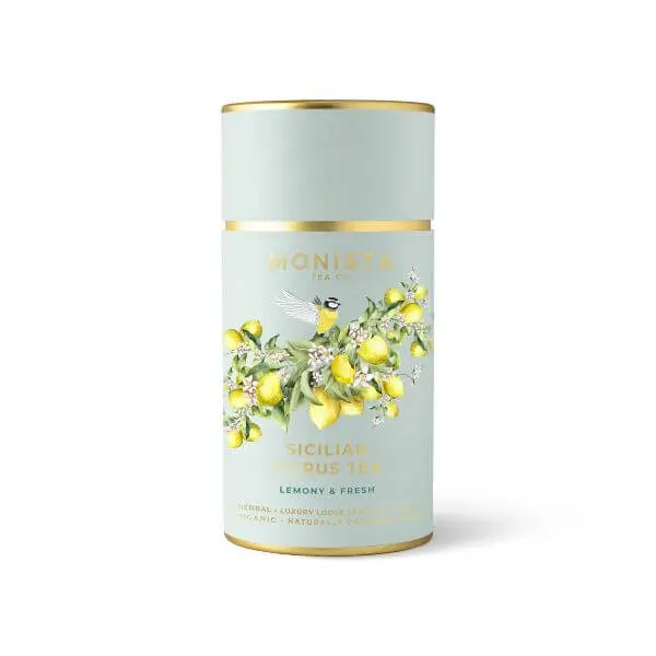 Monista Sicilian Citrus Herbal Tea – 60G Loose Leaf Blend With Zesty Notes 1