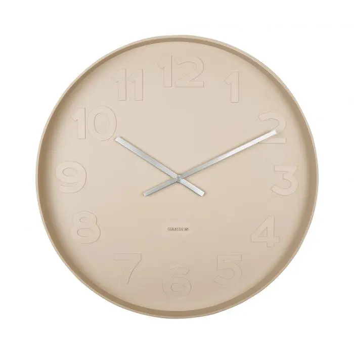 Mr. Sand Brown Analog Wall Clock – 51 Cm Diameter 1