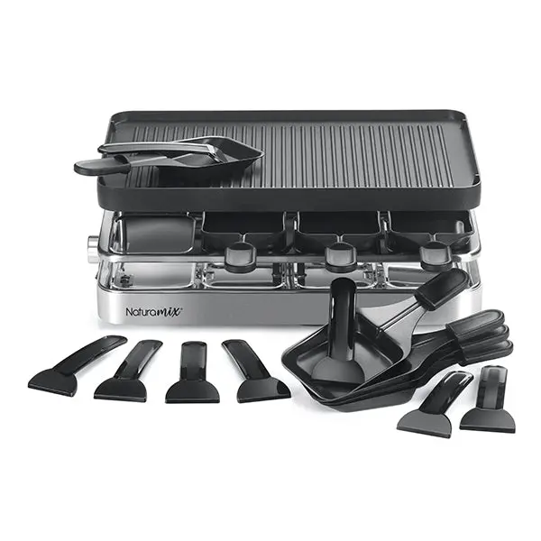 Naturamix Electric Crêpe & Raclette Grill – 1200W, 8-Portion Multi-Cook Appliance 1