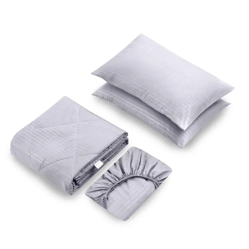 Neutral Gray Bed-In-A-Bag Set (Full/Queen) 1