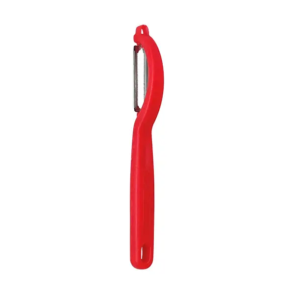 Nogent Dual-Edge Swivel Peeler – Red Ergonomic Handle 1