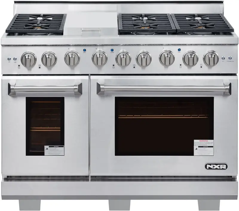 Nxr 48-Inch Professional Gas Range With Griddle & Dual Convection Ovens 2