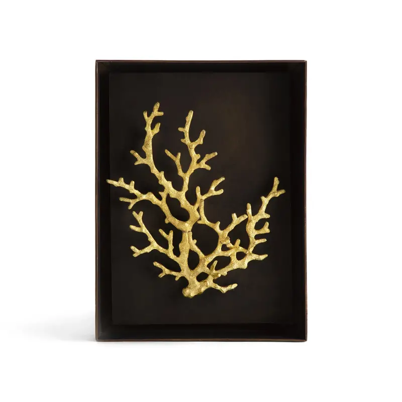 Ocean-Inspired Coral Shadow Box Art 1