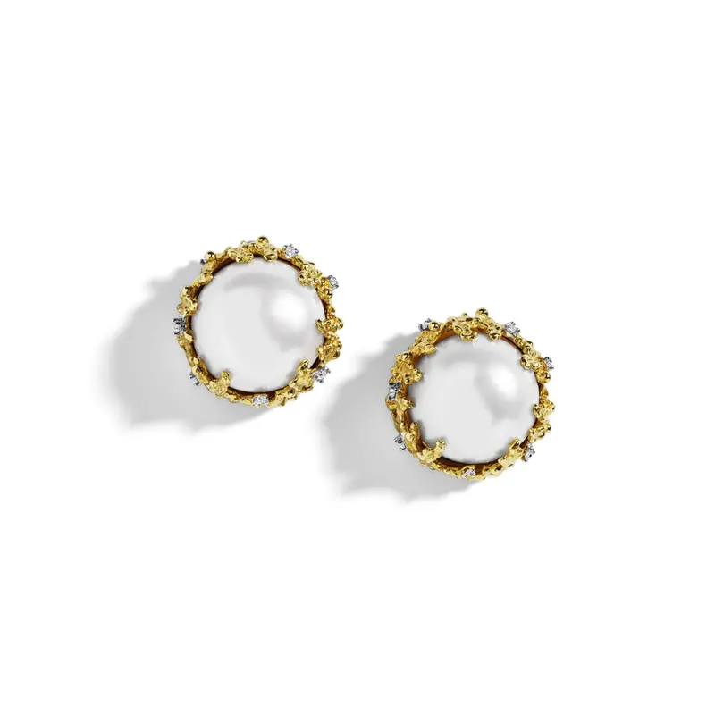 Ocean-Inspired Pearl And Diamond Drop Earrings 1