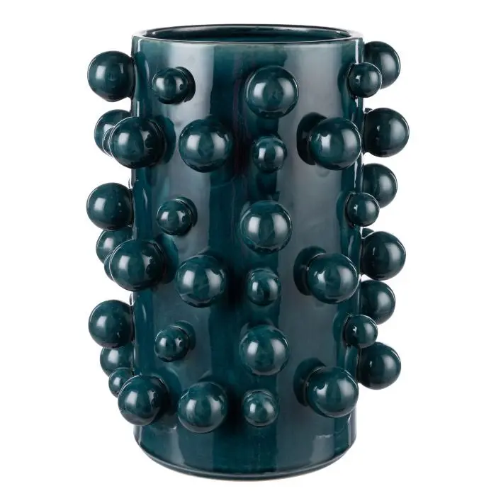 Odin Ceramic Vase – Small Teal Glazed Table Accent 1