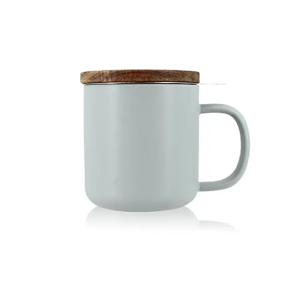 Ogo Juliet Grey Stoneware Mug – 300 Ml Tea Infuser Tumbler 1