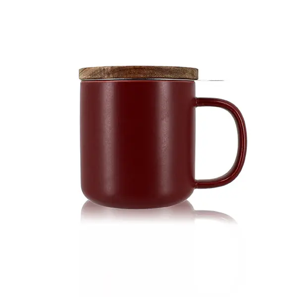 Ogo Juliet Stoneware Tea Mug – Bordeaux Finish, 300 Ml 1