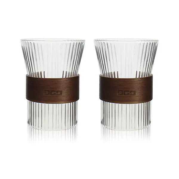 Ogo Karl Double-Pack Heat-Resistant Borosilicate Glass Mugs (325 Ml) 1