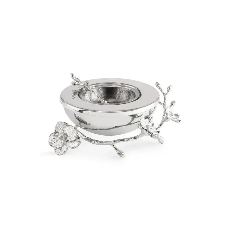 Orchid Caviar Serving Set With Matching Spoon 1