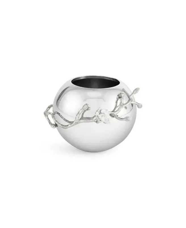 Orchid Rose Bowl In Sterling Silver 1