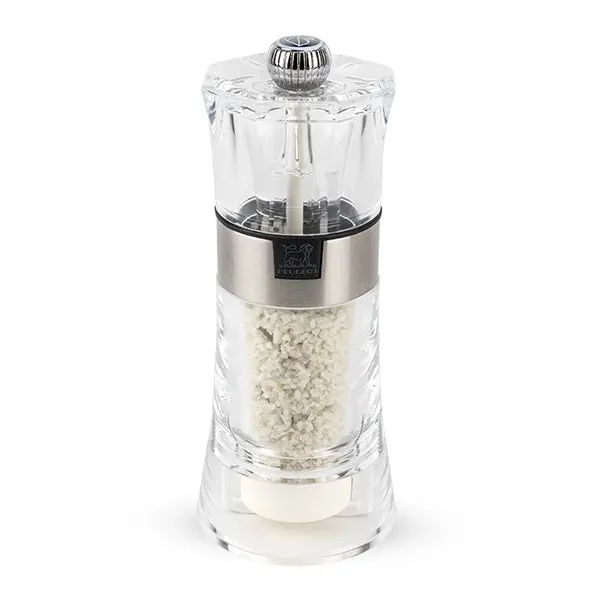 Oslo Humid Salt Mill – Acrylic Body, 14 Cm Height By Peugeot 1