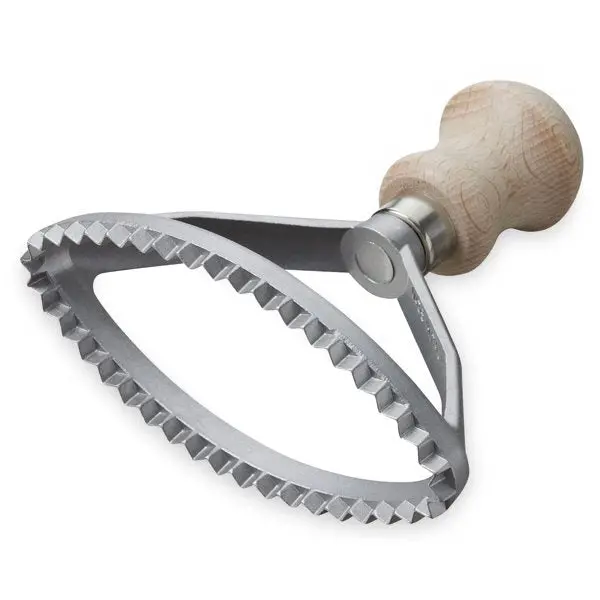Oval Ravioli Cutter – Stainless Steel Manual Press Tool 1