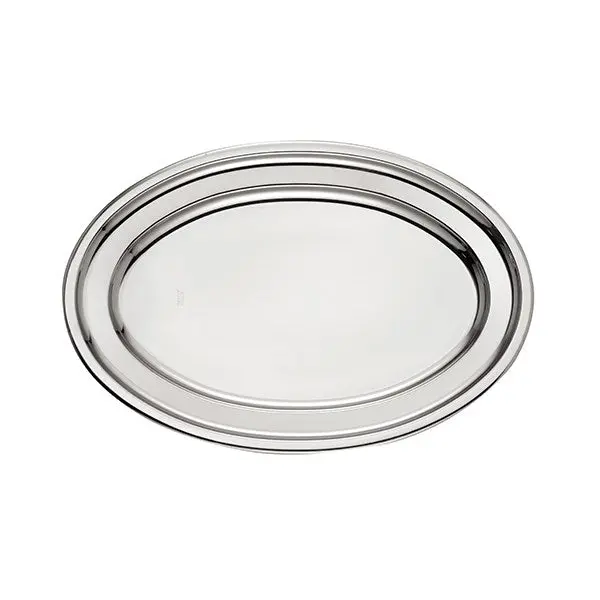 Oval Stainless Steel Serving Platter – 50 Cm, England Collection By Inoxriv 1