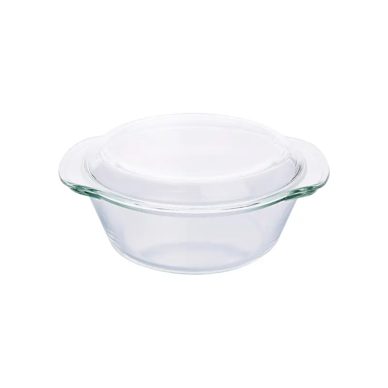Oven-Safe Glass Casserole Dish With Secure Lid 1