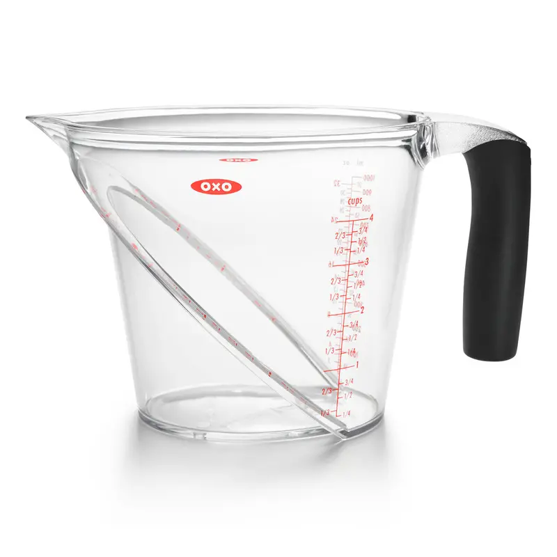 Oxo Angled 4-Cup (1 L) Measuring Cup – Large-Capacity, Spill-Resistant Design 1