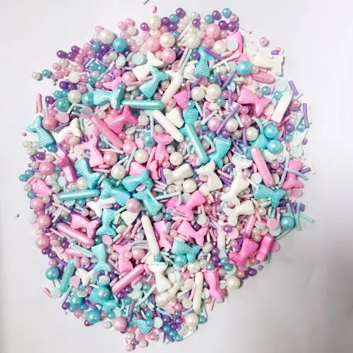 Pastel Rainbow Mermaid Sprinkle Mix – 80G 1