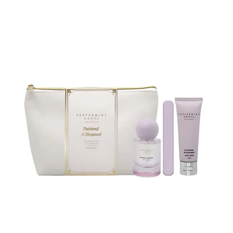 Patchouli & Bergamot Travel-Sized Gift Set For On-The-Go Relaxation 1