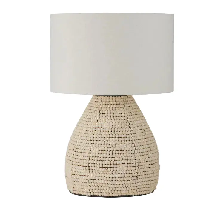 Perline Wooden Bead Accent Table Lamp 1