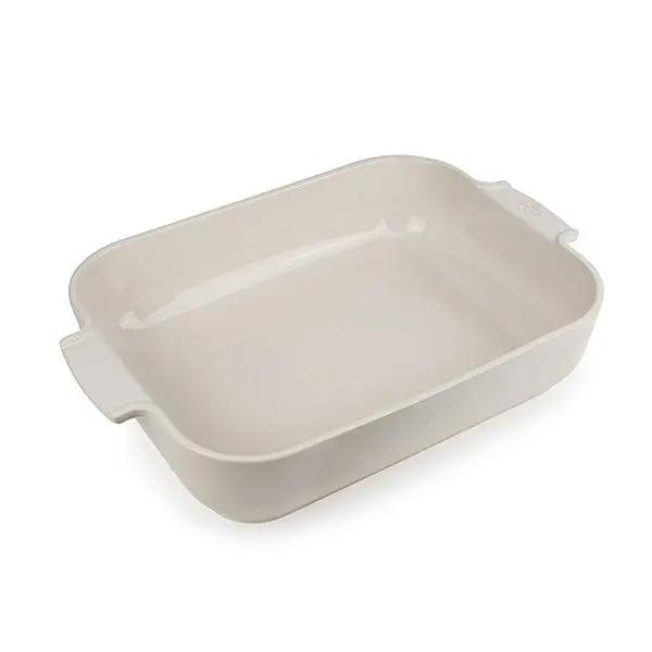 Peugeot Appolia Ecru Rectangular Ceramic Baking Dish – 40 Cm 1