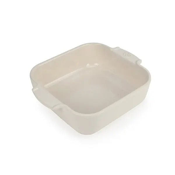 Peugeot Appolia Natural Bisque Square Ceramic Oven Dish – 18 Cm 1