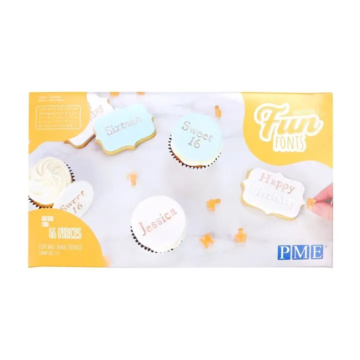 Pme Fun Fonts Decorating Kit For Cupcakes & Cookies 1